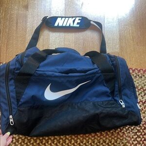 Nike Men's Blue and Black Sports Bag